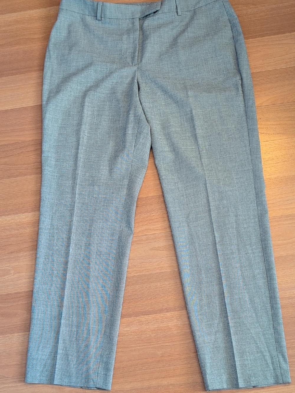 Talbots Gray High-Waist Straight Leg Curvy Fit Dress Pants Size 12